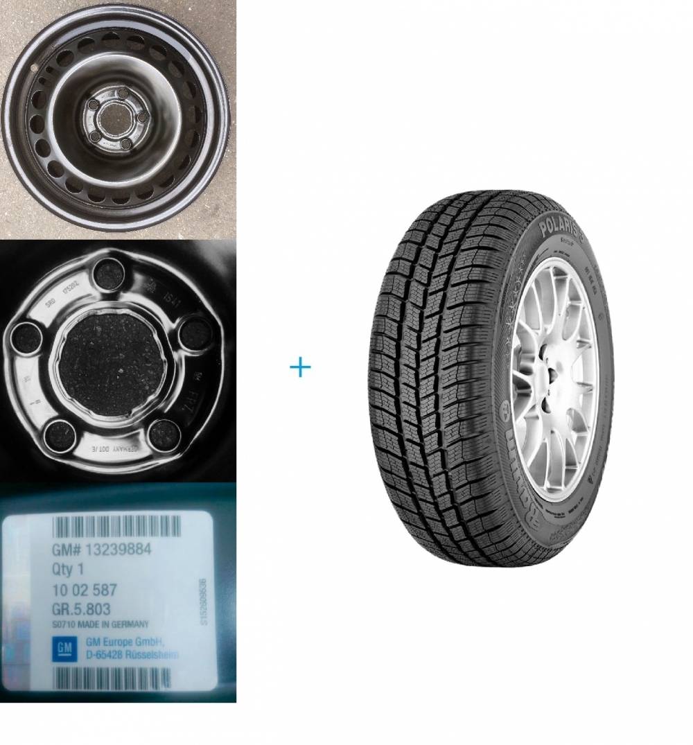 Kit janta si anvelopa iarna Opel Insignia 225/55 R17 Barum Polaris 3 101V XL DOT 2017